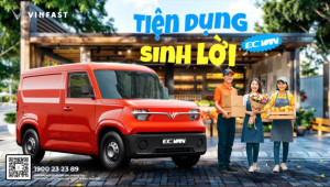 VinFast EC Van mở đặt cọc: Giảm 10 triệu đồng, miễn phí trước bạ, nhiên liệu 0 đồng