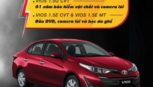 Mua Toyota Vios tại Việt Nam được ưu đãi lớn trong tháng 5-6/2019