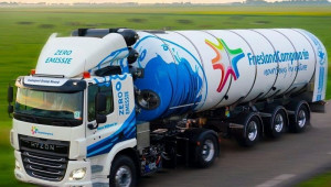 Xe tải hạng nặng dùng pin nhiên liệu hydro đầu tiên trên thế giới đã sẵn sàng lăn bánh