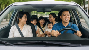 Taxi 4 chỗ chở 2 người lớn và 3 trẻ em dưới 10 tuổi có bị xử phạt không?