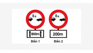 Phân biệt ý nghĩa biển báo khoảng cách tối thiểu giữa hai xe dễ gây nhầm lẫn nhất khi thi bằng lái