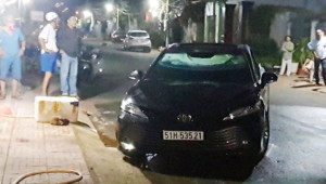 Bình Phước: Toyota Camry bất ngờ bốc cháy dữ dội, tài xế tử vong trên ghế lái