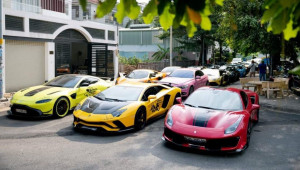 Dàn siêu xe trăm tỷ của đại gia Hoàng Kim Khánh đổ bộ đảo ngọc Phú Quốc