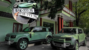 Land Rover Defender 75th Limited Edition của anh em Bình Dương đã ra biển số