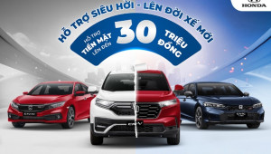 Honda triển khai chương trình đổi xe chính hãng “Hỗ trợ siêu hời – lên đời xế mới”