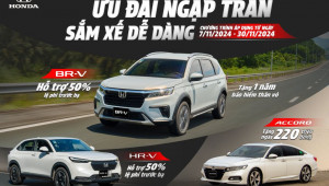 Honda hỗ trợ 220 triệu tiền mặt cho khách mua xe trong tháng 11/2024