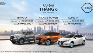 Nissan Việt Nam ưu đãi lên đến 120 triệu đồng cho khách mua xe trong tháng 6