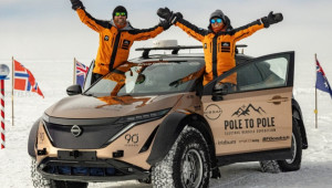 SUV điện Nissan Ariya trở thành mẫu xe đầu tiên hoàn thành hành trình phượt từ Bắc Cực đến Nam Cực