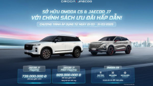 Omoda & Jaecoo Việt Nam tung ưu đãi ngập tràn cho khách hàng mua xe trong tháng 03/2025