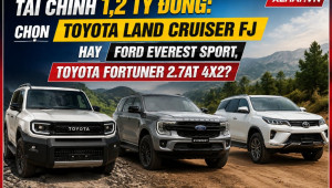 Tài chính 1,2 tỷ đồng: Chọn Toyota Land Cruiser FJ hay Ford Everest Sport, Toyota Fortuner 2.7AT 4X2?