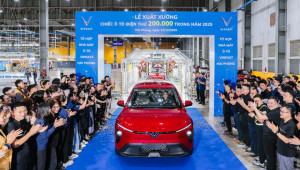 Nhà máy VinFast Hải Phòng xuất xưởng chiếc ô tô điện thứ 200.000 trong năm 2025