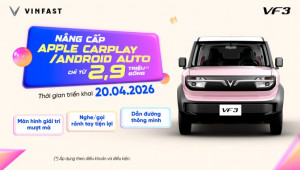 VinFast nâng cấp Apple CarPlay và Android Auto cho VF 3 với mức phí 2,9 triệu đồng