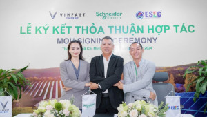 VinFast Energy, Schneider Electric và ESEC hợp tác thúc đẩy giải pháp pin lưu trữ và quản lý năng lượng