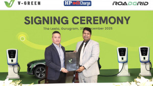 V-Green hợp tác cùng RoadGrid India triển khai hệ thống trạm sạc nhanh