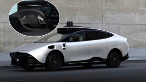 Xe tự hành sở hữu vô lăng gập do VinFast sản xuất chuẩn bị trình làng