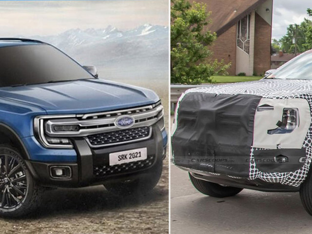 Ford Everest 2023 sở hữu nền tảng Ranger bị bắt gặp chạy thử nghiệm