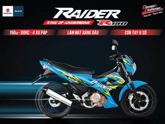 Suzuki Raider R150 dk 2014 xăng cơ bstp 50101 bán 19tr8