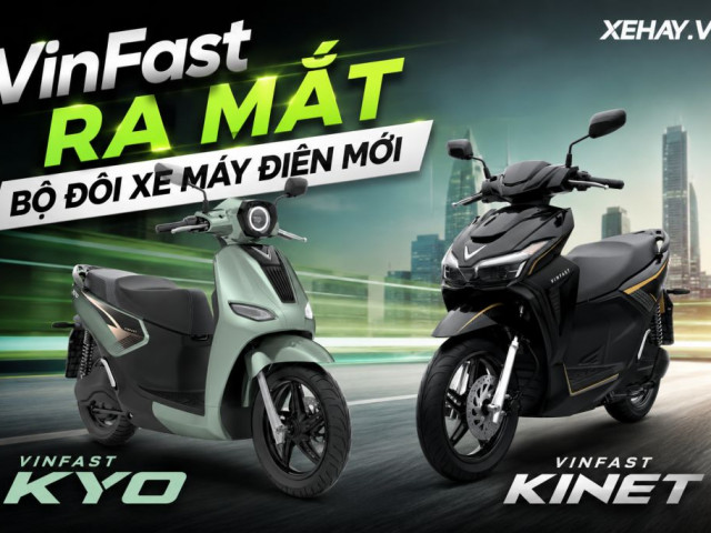 VinFast ra mắt xe máy điện Kinet và Kyo: Nâng tầm trải nghiệm di chuyển xanh